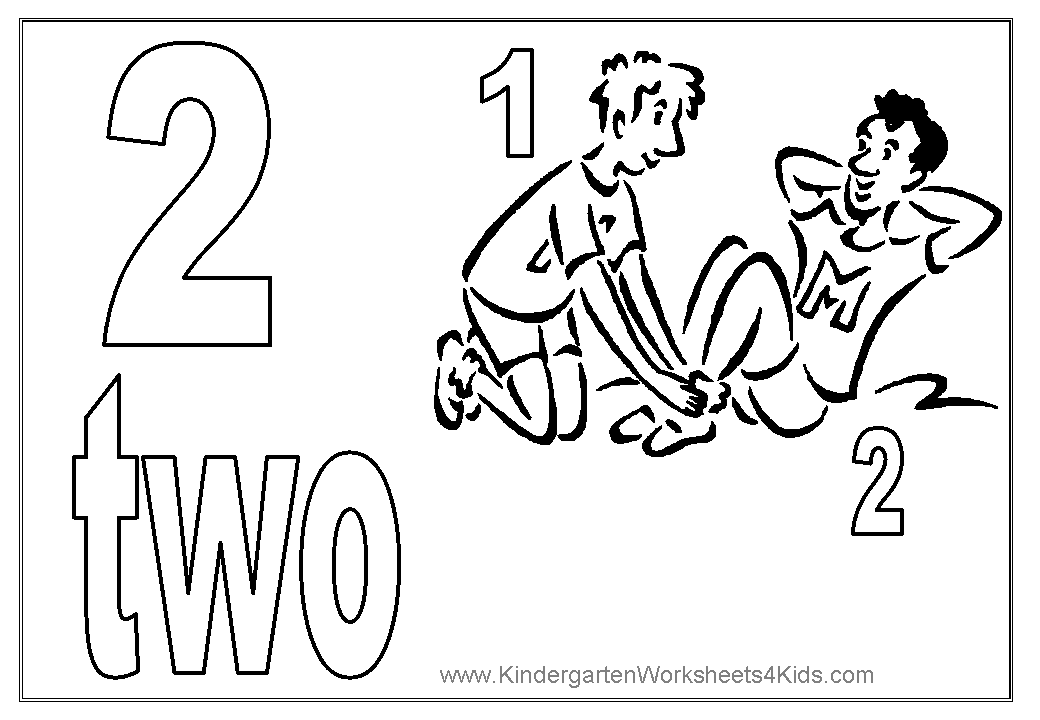 Number Coloring Pages 1 10